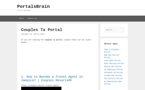 Couples Ta Portal - PortalsBrain - Portal Database