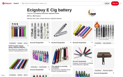 Ecigsbuy E Cig battery - Pinterest