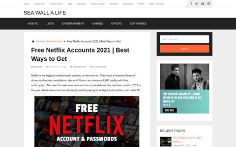 Free Netflix Accounts & Passwords | Dec. 2020 [Working ...