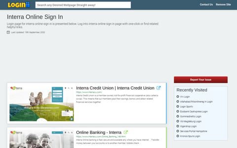 Interra Online Sign In - Straight Path to Any Login Page!