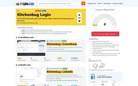 Kitchenbug Login - A database full of login pages from all over ...