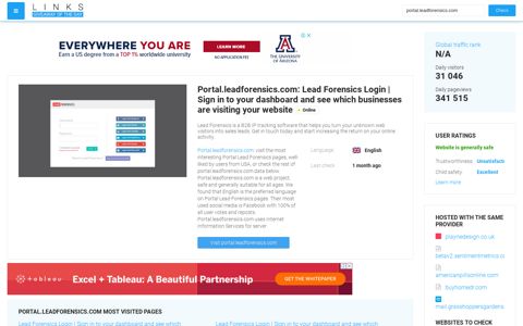 Visit Portal.leadforensics.com - Lead Forensics Login | Sign in ...