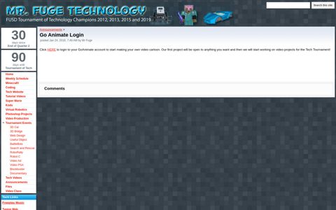 Go Animate Login - mrfugetech - Google Sites