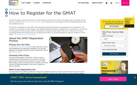 How to Register for the GMAT | The Princeton Review