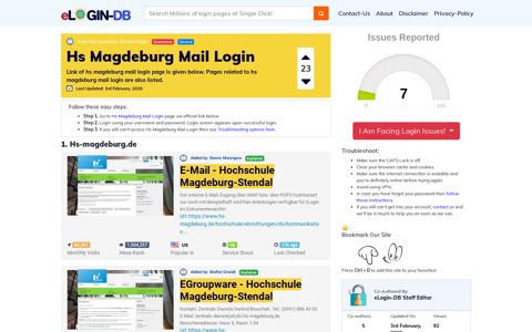 Hs Magdeburg Mail Login - штыефпкфь login 0 Views
