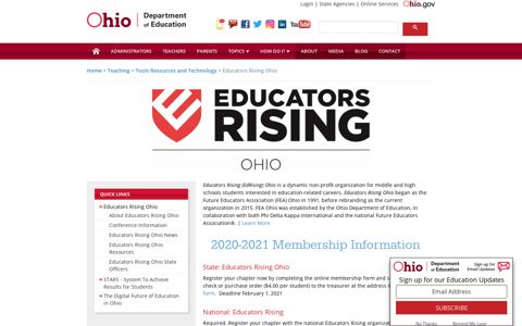 Educators Rising Ohio | Ohio Department of Education