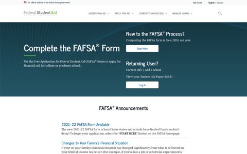 Apply for Financial Aid | Federal Student Aid