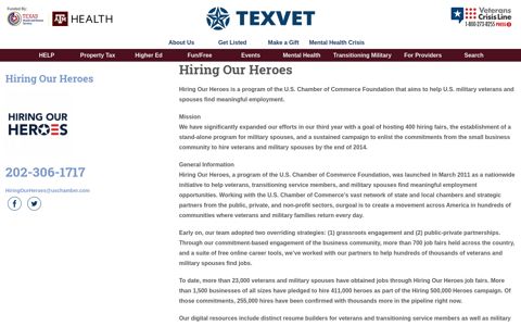 Hiring Our Heroes | TexVet