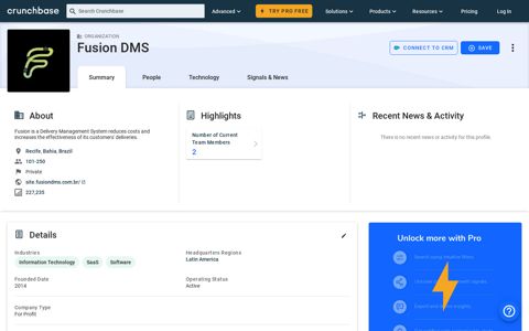 Fusion DMS - Crunchbase Company Profile & Funding