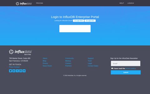 InfluxDB Enterprise Login - InfluxData