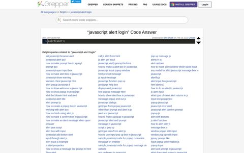 javascript alert login Code Example - Grepper