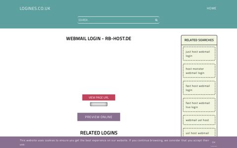 Webmail Login - rb-host.de - General Information about Login
