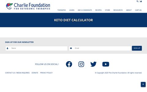 Keto Diet Calculator - The Charlie Foundation