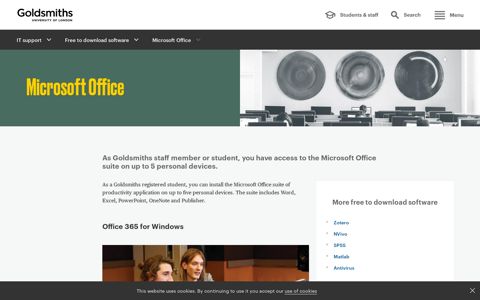 Microsoft Office | Goldsmiths, University of London