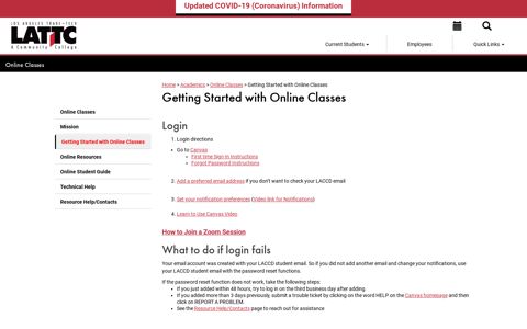 Getting Started with Online Classes - LATTC | Online Classes
