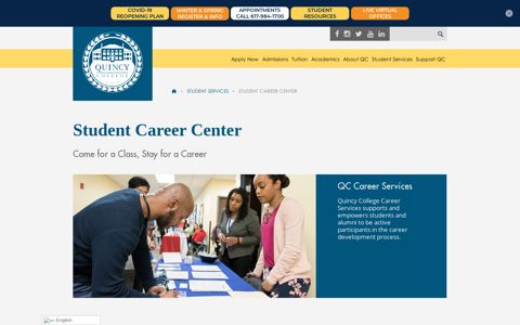 Student Career Center | Quincy College