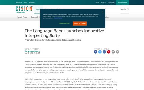 The Language Banc Launches Innovative Interpreting Suite
