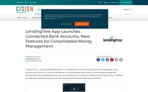 LendingTree App Launches Connected Bank Accounts, New ...