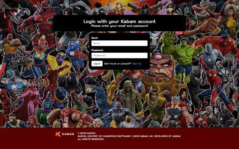 Login with your Kabam account - Contest of Champions Forum