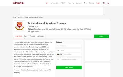 Emirates Future International Academy (Fees & Reviews) Abu ...