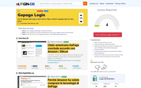 Gopago Login - A database full of login pages from all over ...