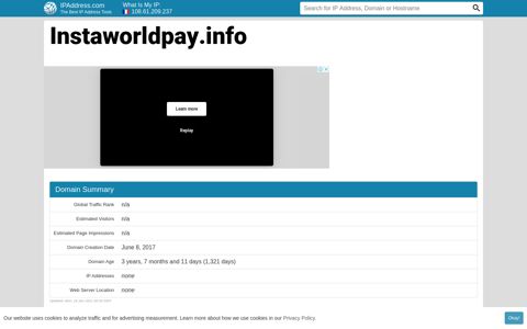 ▷ Instaworldpay.info Website statistics and traffic analysis ...
