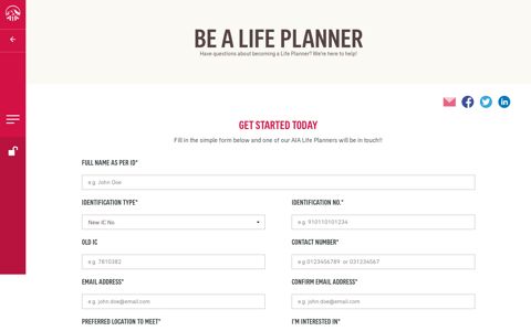 AIA Premier Agency - Be a Life Planner