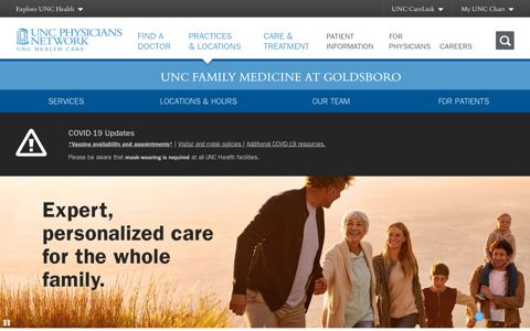 UNC Family Medicine at Goldsboro | UNC Physicians Network