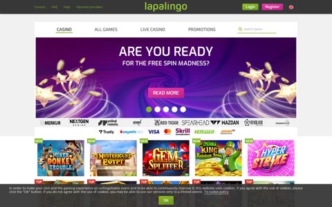 Online Casino Lapalingo.com - Free 10 Euro Bonus & 20 free ...