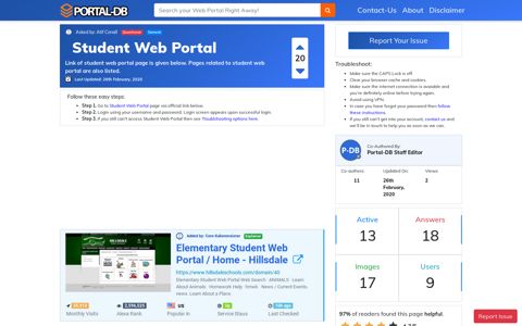 Student Web Portal