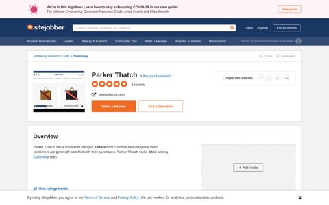 Parker Thatch Reviews - 1 Review of Iomoi.com | Sitejabber
