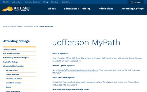 Jefferson MyPath | JCTC