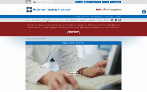 Provider Portal | Radiology Imaging Associates - RadNet