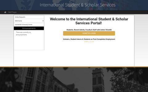 International Student and Scholar Services - Vanderbilt ...