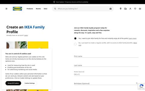 User Account - IKEA