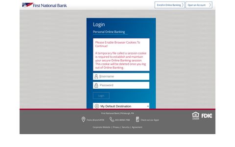 Login - FNB Online Banking