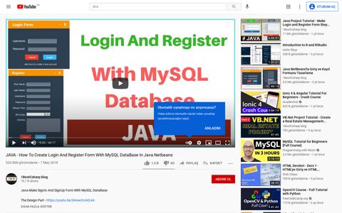 JAVA - How To Create Login And Register Form ... - YouTube