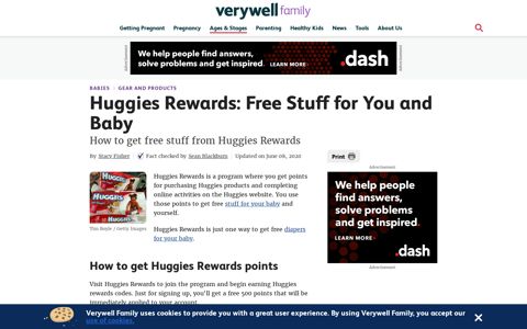 How to Get Free Stuff From Huggies Rewards - Verywell Family