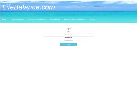 Life Balance - Login - LifeBalance.com