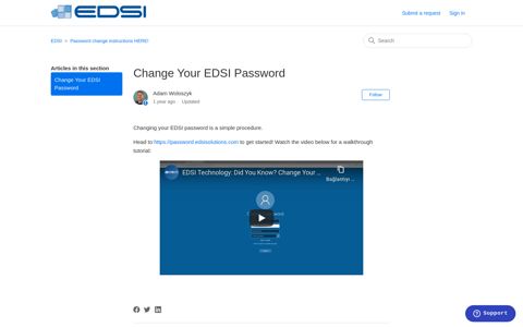 Change Your EDSI Password – EDSI