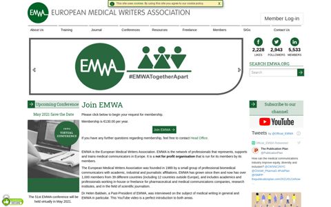Join EMWA - European Medical Writers Association