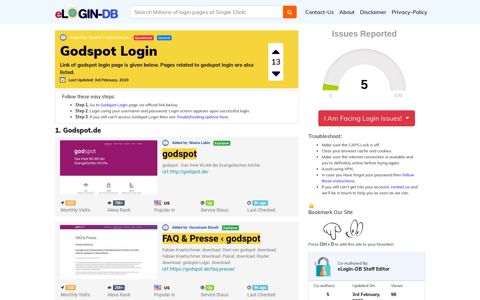 Godspot Login - A database full of login pages from all over ...