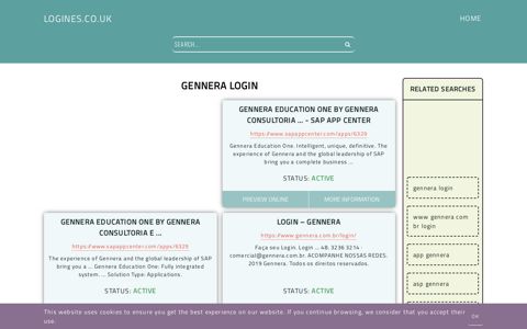 gennera login - General Information about Login - Logines.co.uk
