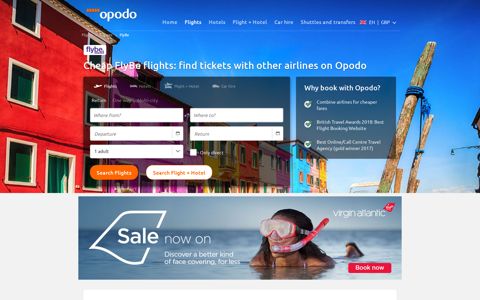FlyBe cheap flights - book other tickets on Opodo