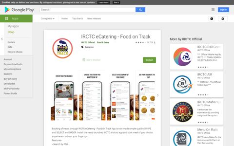 IRCTC eCatering - Food on Track - Apps on Google Play
