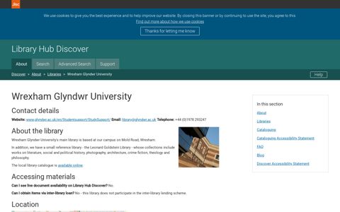 Wrexham Glyndwr University | Jisc Library Hub Discover