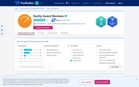 Xactly Incent Reviews & Ratings 2020 - TrustRadius