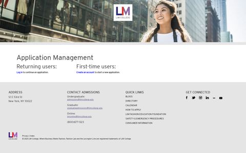Application Management - Admissions - LIM College
