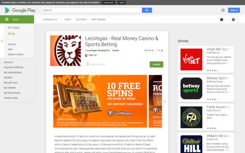 LeoVegas - Real Money Casino & Sports Betting - Apps on ...
