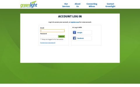 Account Log In | Greenlight Community Broadband
